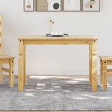 vidaXL Corona Dining Table 112x60x75 cm Solid Pine Wood