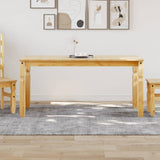 vidaXL Corona Dining Table 112x60x75 cm Solid Pine Wood