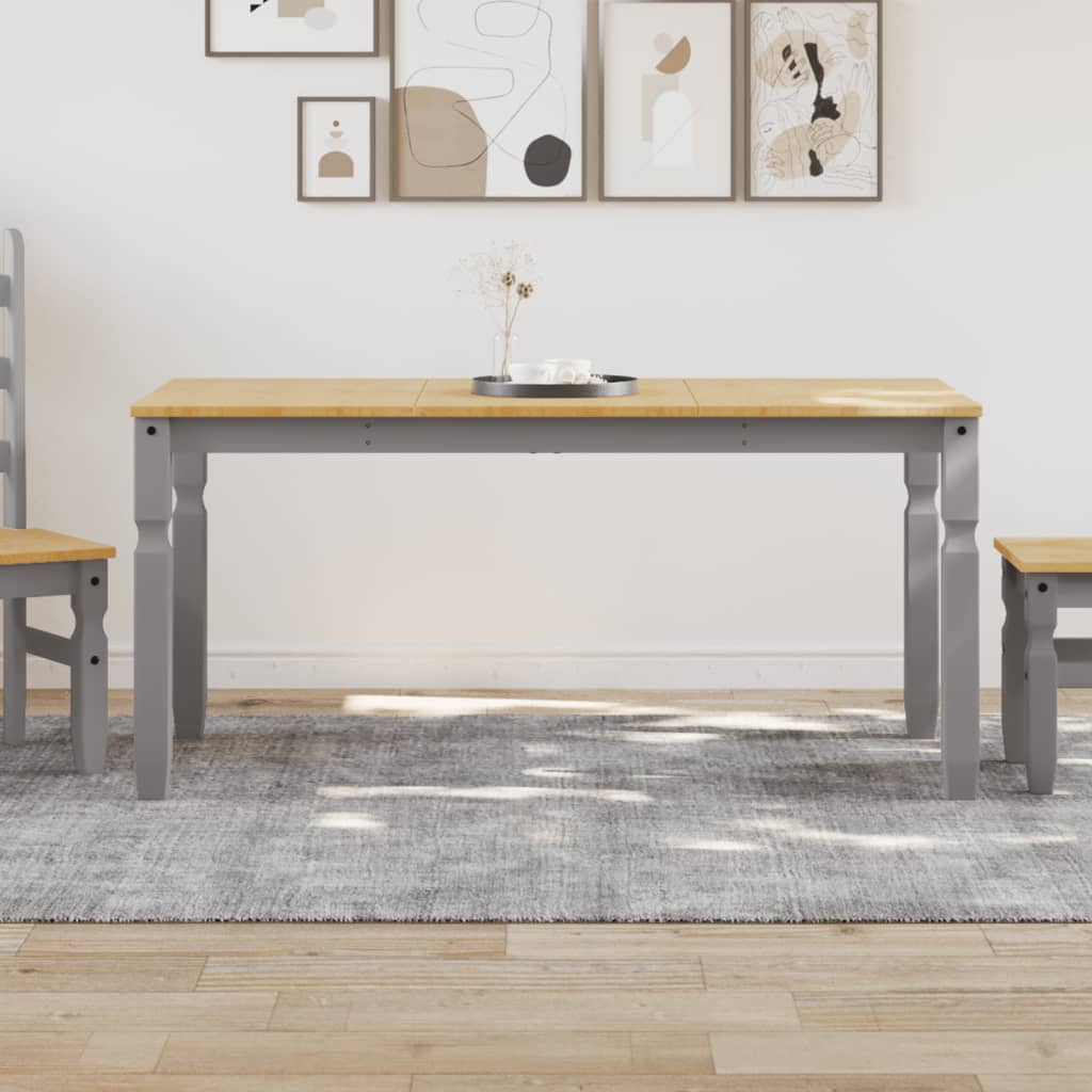 vidaXL Corona Dining Table 112x60x75 cm Solid Pine Wood