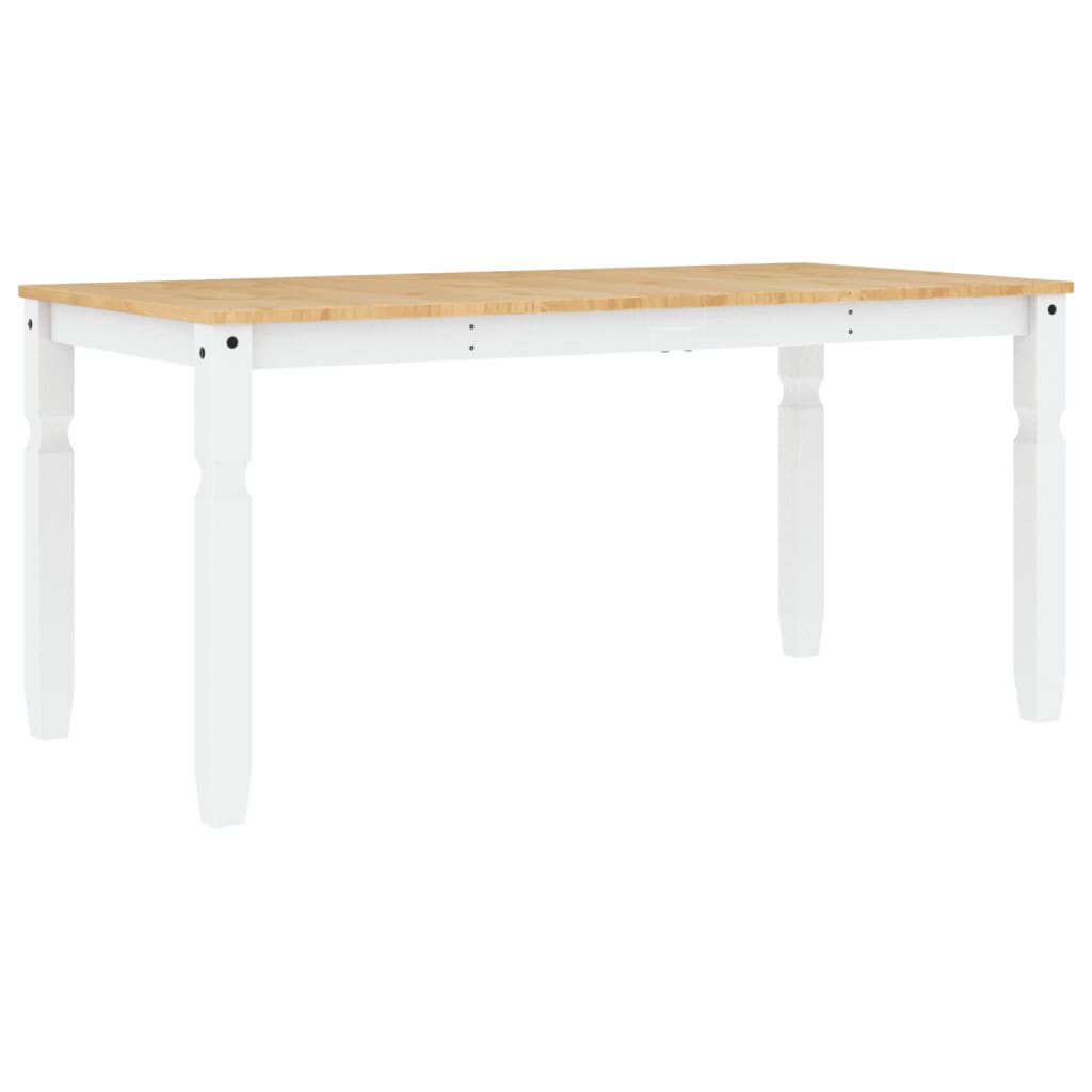 vidaXL Corona Dining Table 112x60x75 cm Solid Pine Wood