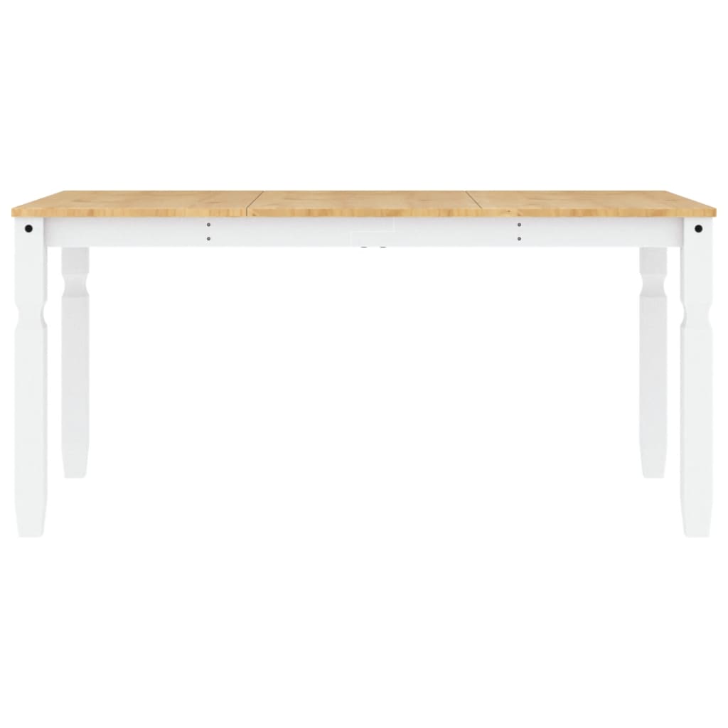 vidaXL Corona Dining Table 112x60x75 cm Solid Pine Wood