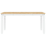 vidaXL Corona Dining Table 112x60x75 cm Solid Pine Wood