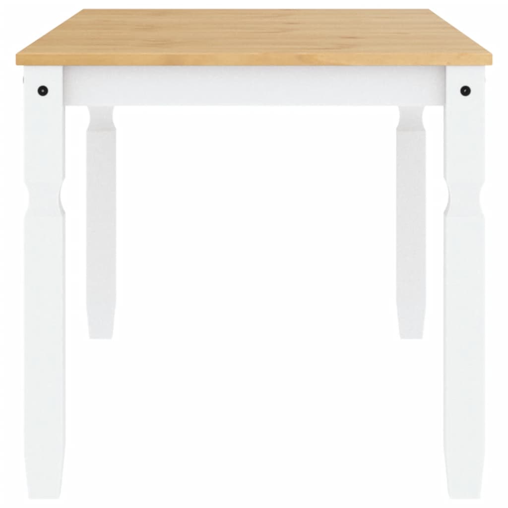 vidaXL Corona Dining Table 112x60x75 cm Solid Pine Wood