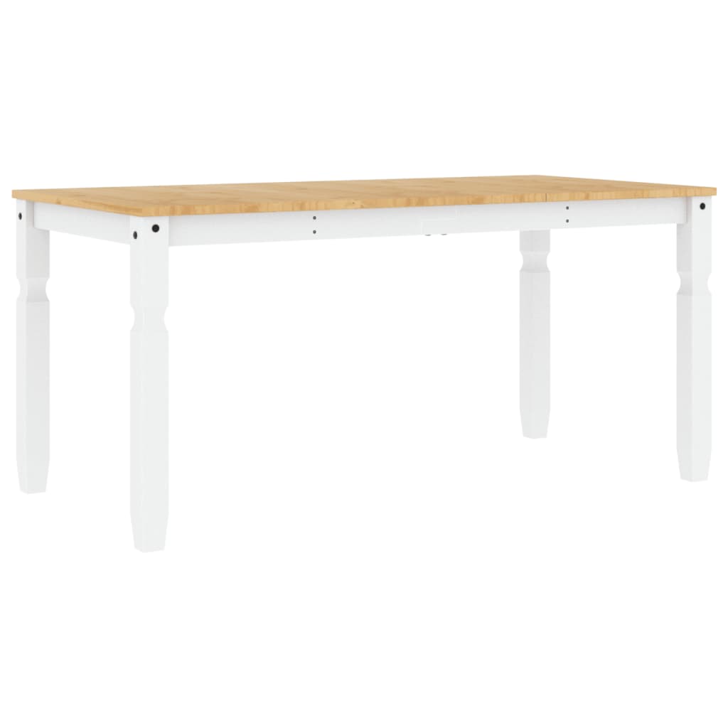 vidaXL Corona Dining Table 112x60x75 cm Solid Pine Wood
