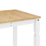 vidaXL Corona Dining Table 112x60x75 cm Solid Pine Wood