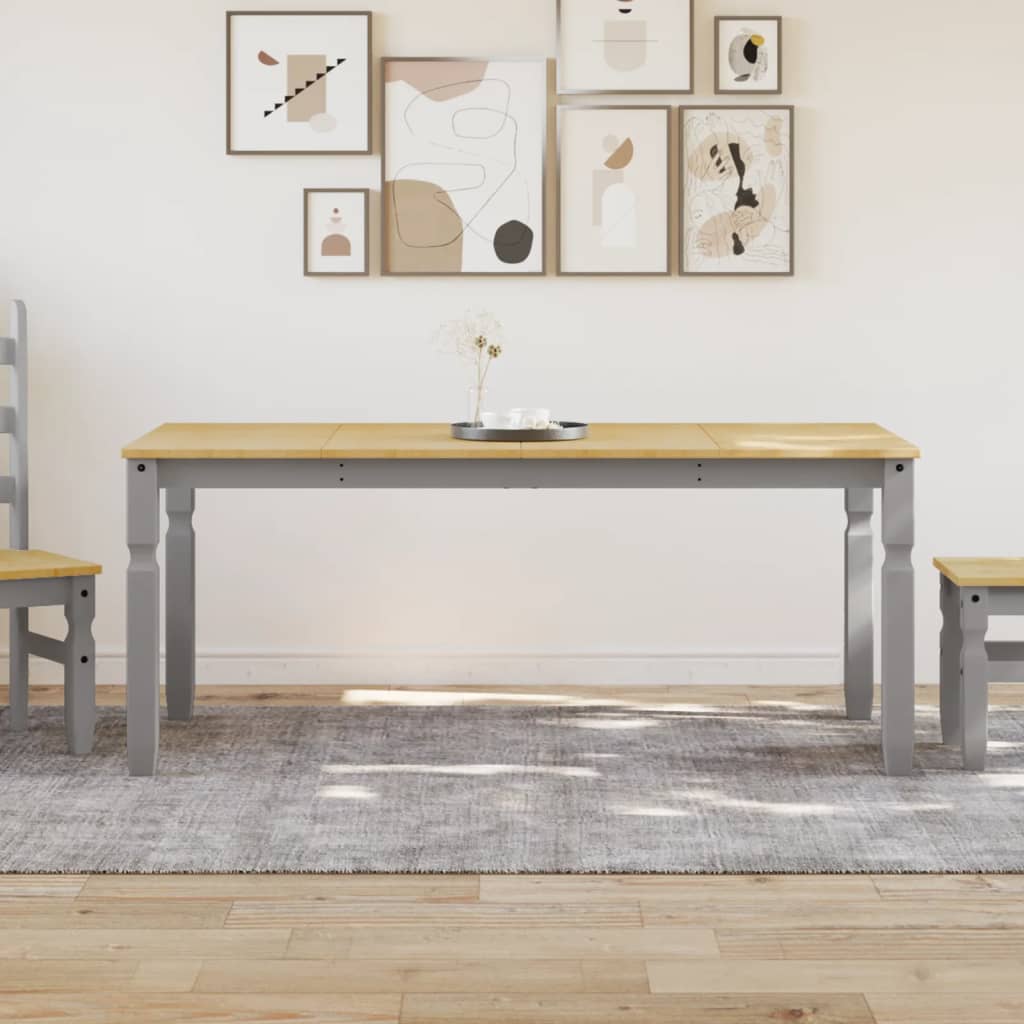 vidaXL Corona Dining Table 112x60x75 cm Solid Pine Wood