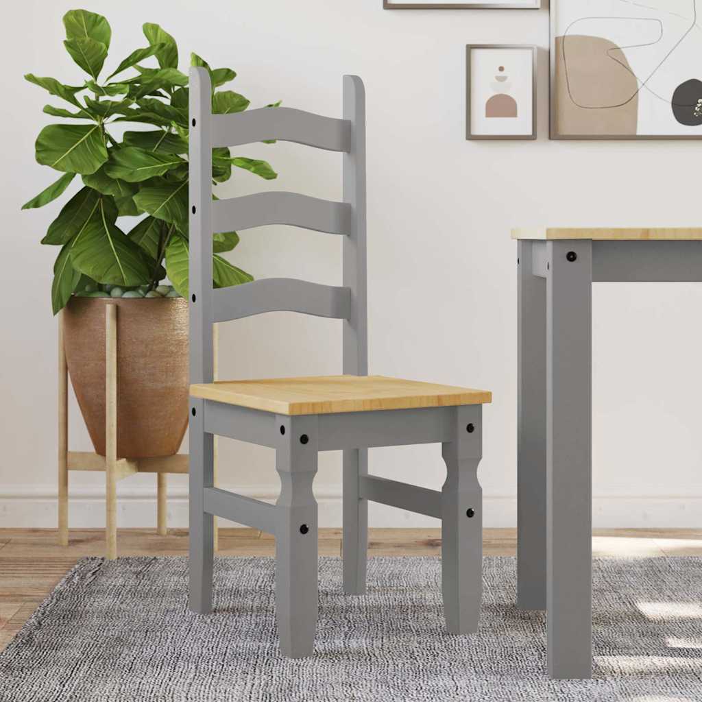 vidaXL Eetkamerstoelen 2 st Corona 42x47x107 cm grenenhout
