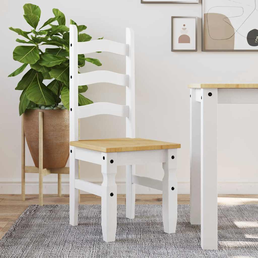 vidaXL Eetkamerstoelen 2 st Corona 42x47x107 cm grenenhout