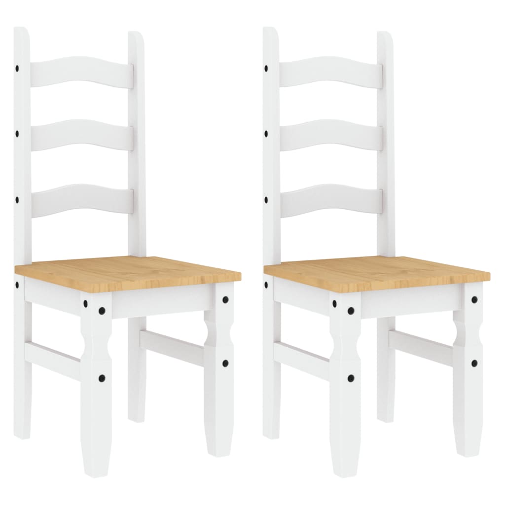 vidaXL Eetkamerstoelen 2 st Corona 42x47x107 cm grenenhout