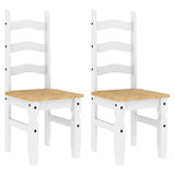 vidaXL Eetkamerstoelen 2 st Corona 42x47x107 cm grenenhout