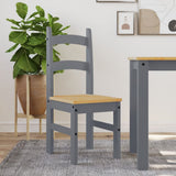 vidaXL Eetkamerstoelen 2 st 40x46x99 cm massief grenenhout