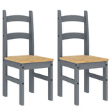 vidaXL Eetkamerstoelen 2 st 40x46x99 cm massief grenenhout