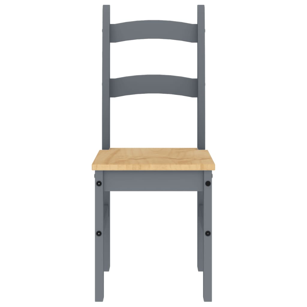 vidaXL Eetkamerstoelen 2 st 40x46x99 cm massief grenenhout