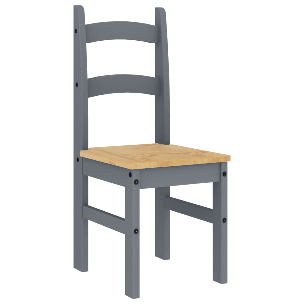 vidaXL Eetkamerstoelen 2 st 40x46x99 cm massief grenenhout