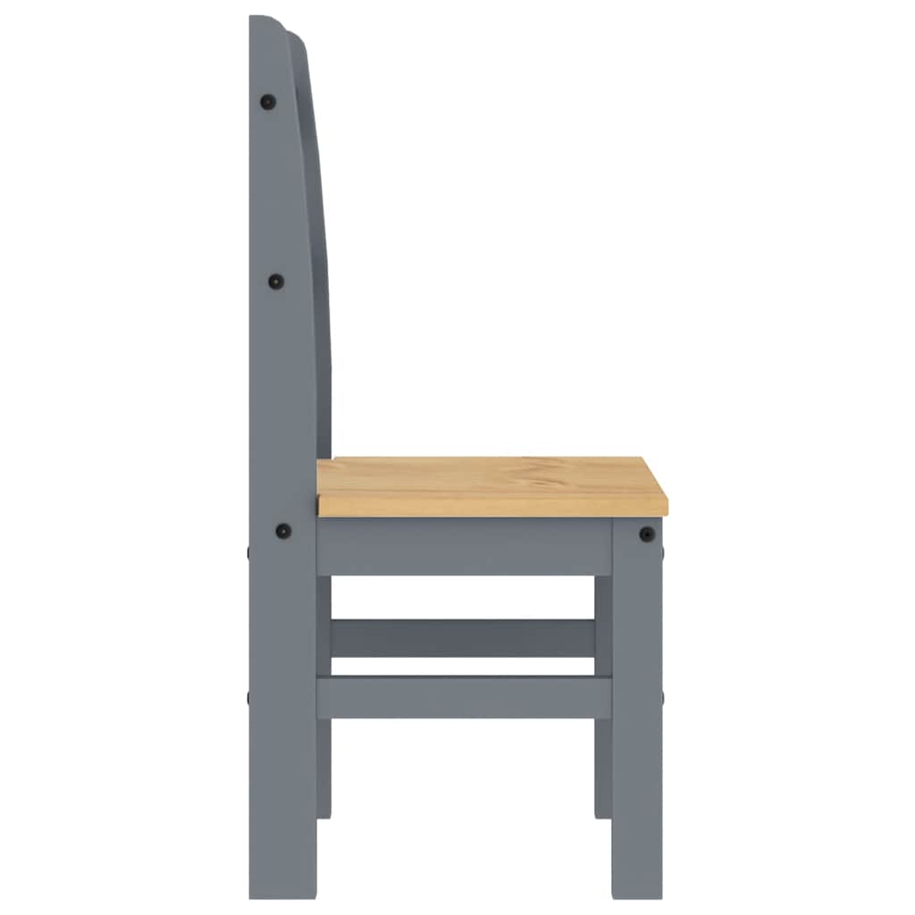 vidaXL Eetkamerstoelen 2 st 40x46x99 cm massief grenenhout
