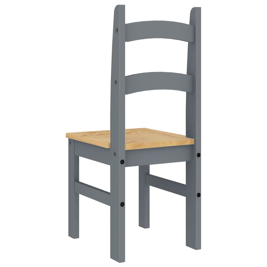 vidaXL Eetkamerstoelen 2 st 40x46x99 cm massief grenenhout