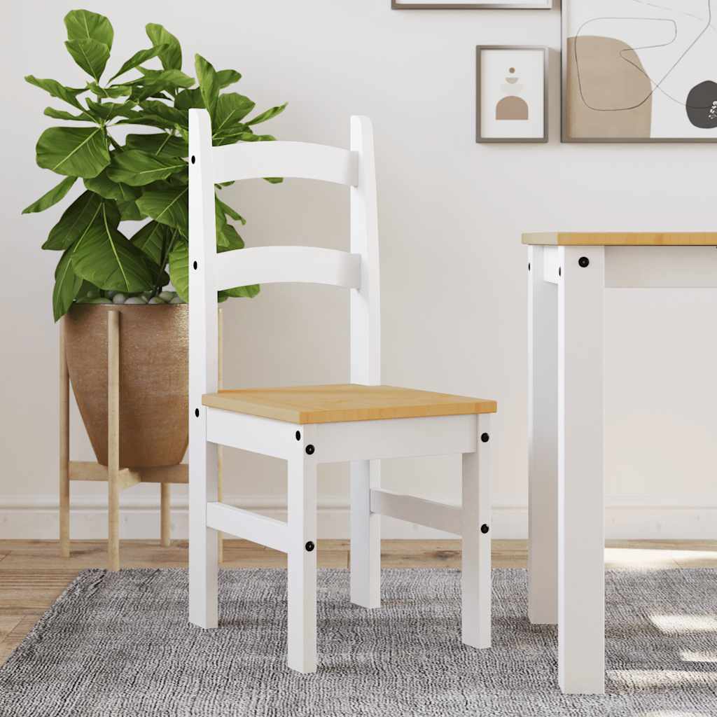 vidaXL Eetkamerstoelen 2 st 40x46x99 cm massief grenenhout