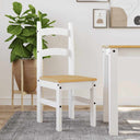 vidaXL Eetkamerstoelen 2 st 40x46x99 cm massief grenenhout