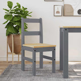vidaXL Eetkamerstoelen 2 st Panama 40x46x90 cm grenenhout