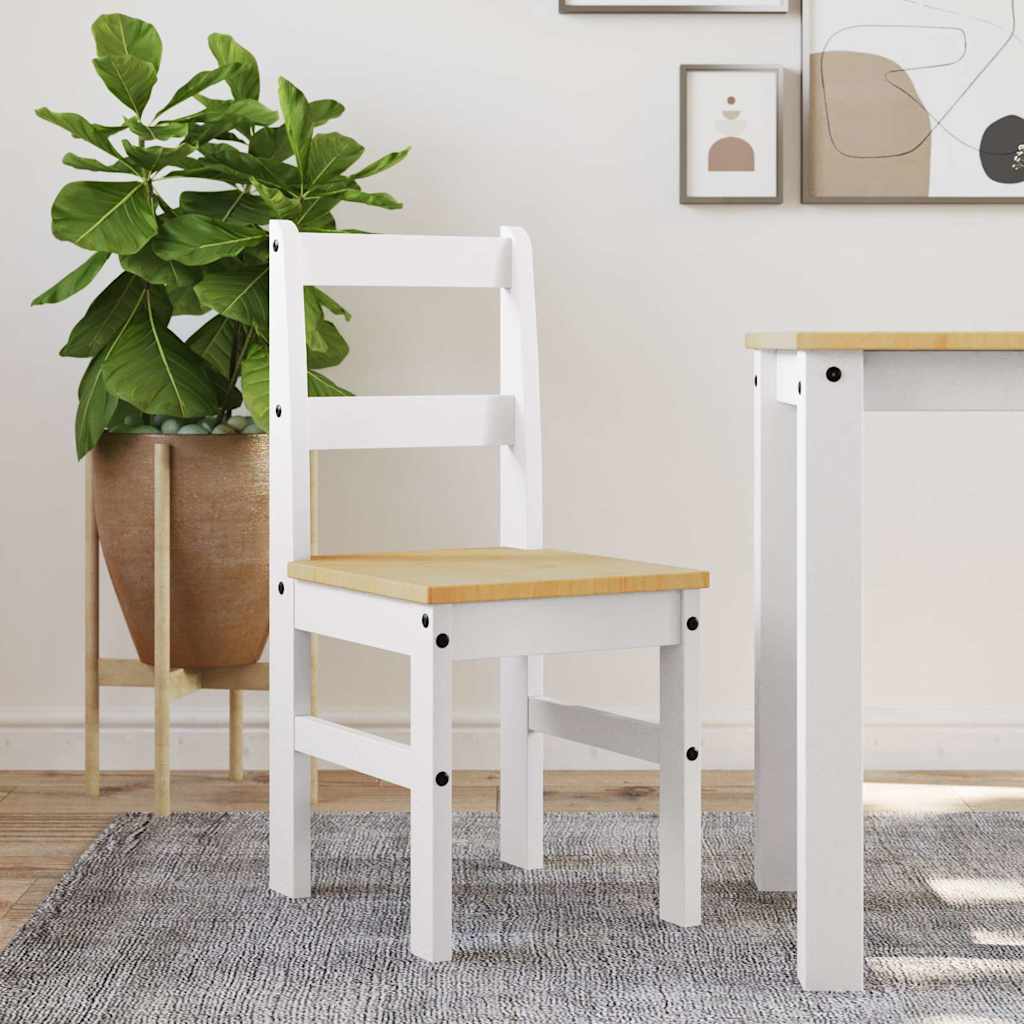 vidaXL Eetkamerstoelen 2 st Panama 40x46x90 cm grenenhout