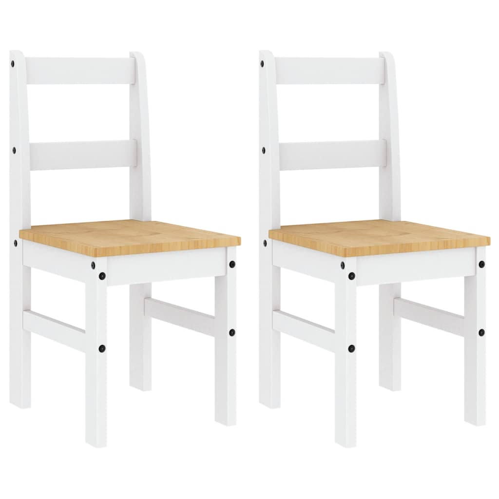 vidaXL Eetkamerstoelen 2 st Panama 40x46x90 cm grenenhout