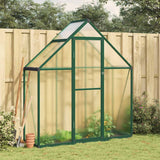 vidaXL Tuinkas met basisframe 169x58x195 cm aluminium zilverkleurig