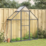 vidaXL Tuinkas met basisframe 169x58x195 cm aluminium zilverkleurig