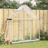 vidaXL Tuinkas met basisframe 169x58x195 cm aluminium zilverkleurig