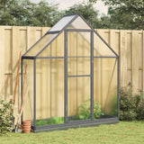 vidaXL Tuinkas met basisframe 169x58x195 cm aluminium zilverkleurig