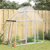vidaXL Tuinkas met basisframe 169x58x195 cm aluminium zilverkleurig