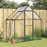 vidaXL Tuinkas met basisframe 169x58x195 cm aluminium zilverkleurig