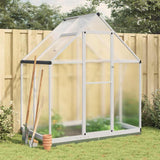 vidaXL Tuinkas met basisframe 169x58x195 cm aluminium zilverkleurig