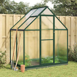 vidaXL Tuinkas met basisframe 169x58x195 cm aluminium zilverkleurig