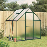 vidaXL Tuinkas met basisframe 169x58x195 cm aluminium zilverkleurig