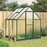 vidaXL Tuinkas met basisframe 169x58x195 cm aluminium zilverkleurig