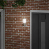 vidaXL Buitenwandlamp Zilver 12 x 8,5 x 27 cm RVS en plastic