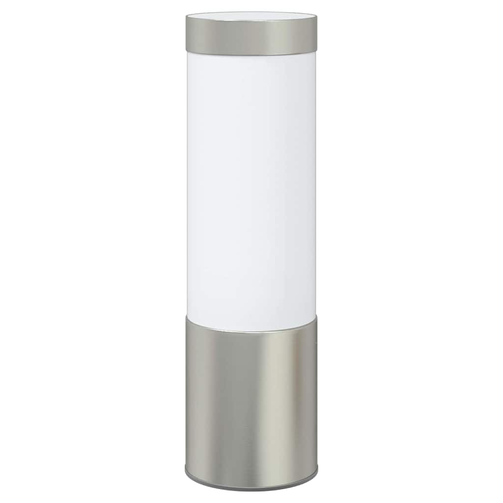 vidaXL Buitenwandlamp Zilver 12 x 8,5 x 27 cm RVS en plastic