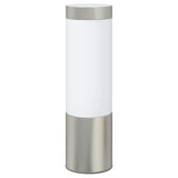 vidaXL Buitenwandlamp Zilver 12 x 8,5 x 27 cm RVS en plastic