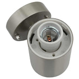 vidaXL Buitenwandlamp Zilver 12 x 8,5 x 27 cm RVS en plastic