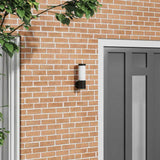 vidaXL Buitenwandlamp Zilver 12 x 8,5 x 27 cm RVS en plastic