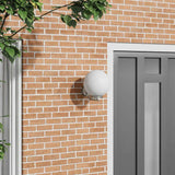 vidaXL Buitenwandlamp Zilver 29 x 25 x 33 cm RVS en plastic