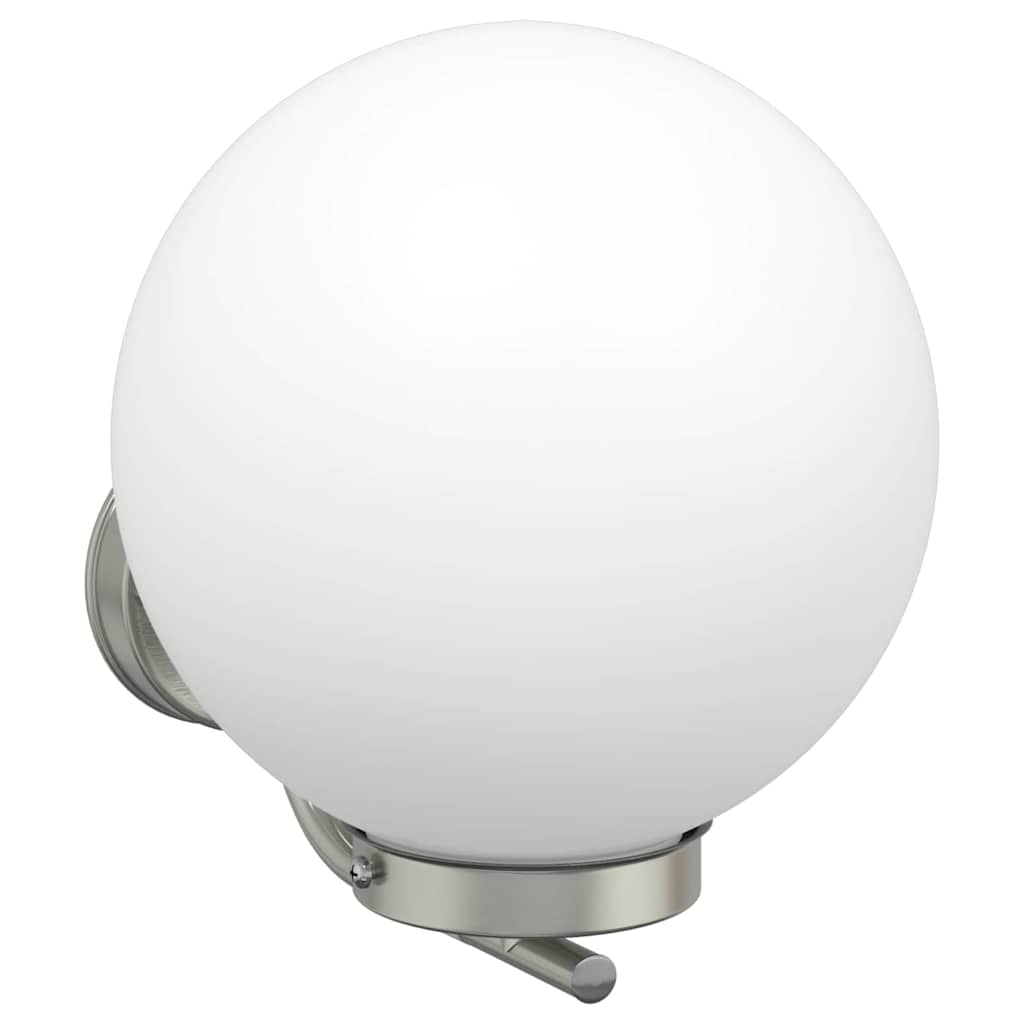 vidaXL Buitenwandlamp Zilver 29 x 25 x 33 cm RVS en plastic