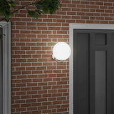 vidaXL Buitenwandlamp Zilver 29 x 25 x 33 cm RVS en plastic