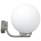 vidaXL Buitenwandlamp Zilver 29 x 25 x 33 cm RVS en plastic