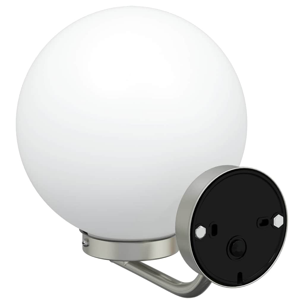 vidaXL Buitenwandlamp Zilver 29 x 25 x 33 cm RVS en plastic