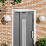 vidaXL Buitenwandlamp Zilver 29 x 25 x 33 cm RVS en plastic