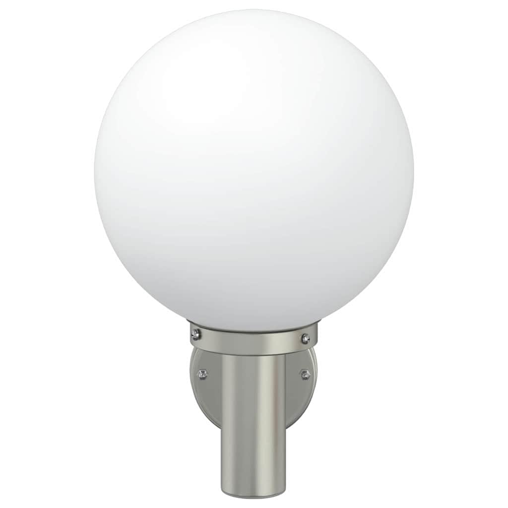 vidaXL Buitenwandlamp Zilver 28 x 25 x 38 cm RVS en plastic