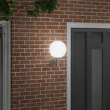 vidaXL Buitenwandlamp Zilver 28 x 25 x 38 cm RVS en plastic