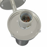 vidaXL Buitenwandlamp Zilver 28 x 25 x 38 cm RVS en plastic
