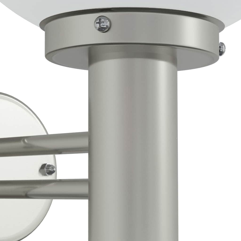 vidaXL Buitenwandlamp Zilver 28 x 25 x 38 cm RVS en plastic